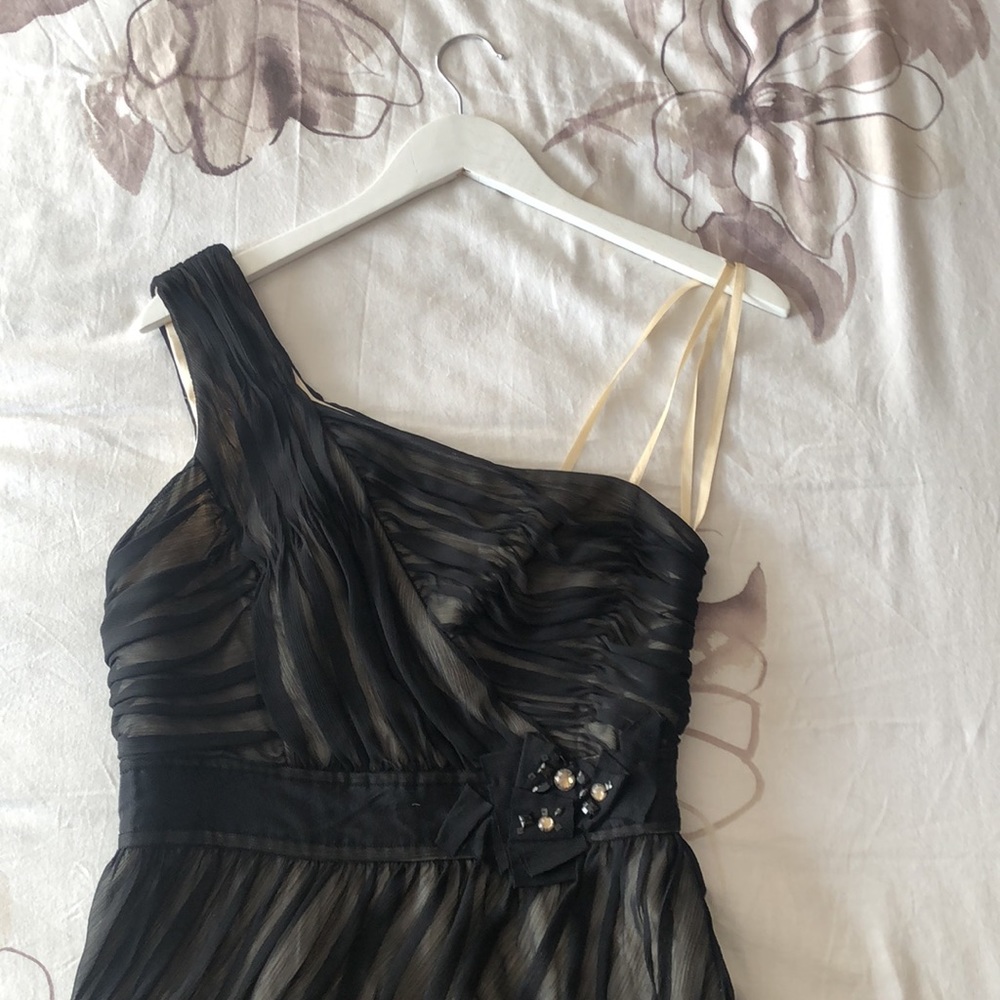 BCBG One-Shoulder Cocktail Dress